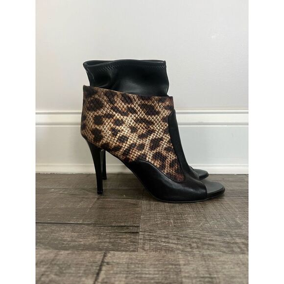 Giuseppe Zanotti Shoes - Giuseppe Zanotti cheetah leather bootie heels